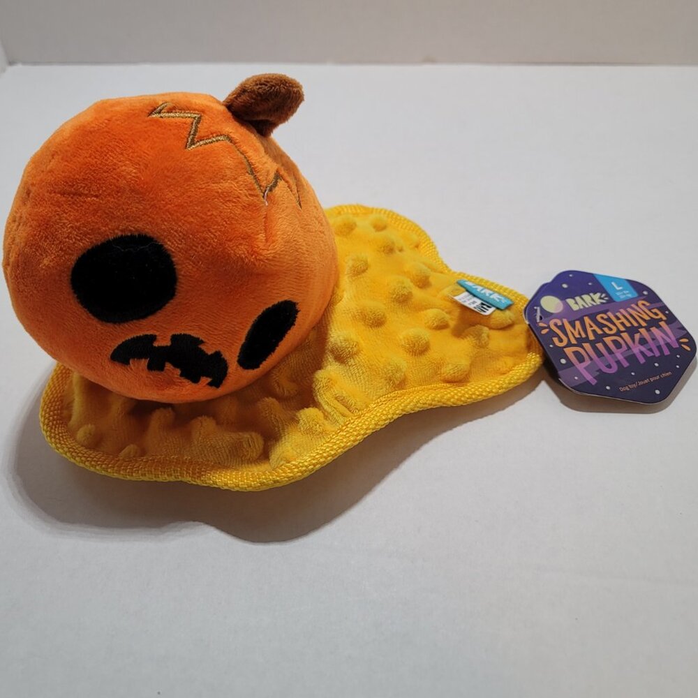 New Bark Box “ Smashing Pumpkin‎ “ Halloween Dog Toy Smashed Jack-O-Lantern Fall